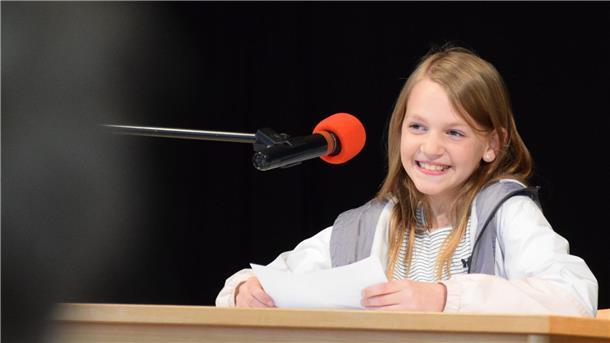 Jette Smit von der Grundschule Lauenbrück gewann bei den Drittklässlern.