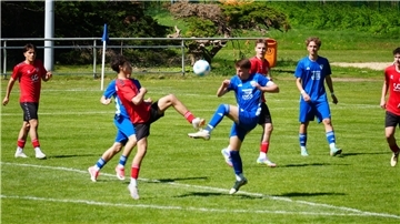 Fußballer auf dem Platz