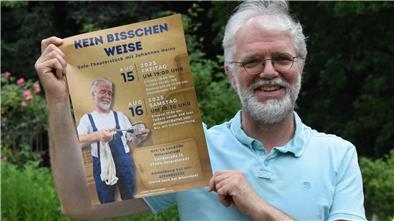 Dieser Rockstedter bringt ein Solo-Theaterstück auf die Bühne Johannes Heins zeigt ein Plakat.