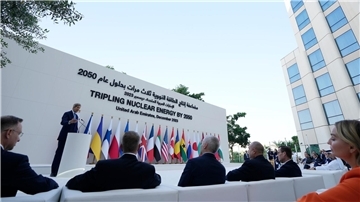 John Kerry ist Sondergesandter des US-Präsidenten für Klimafragen. Hier bei einer Veranstaltung auf dem UN-Klimagipfel COP28 in Dubai.
