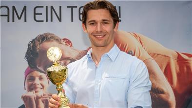 Jozo Tunjic hat im vergangenen Jahr den Torjägerpokal der NORDSEE-ZEITUNG gewonnen.