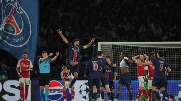 Jubel bei Paris Saint-Germain nach dem Erreichen des Champions-League-Finals.