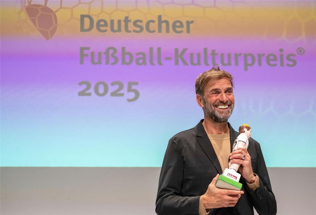 Jürgen Klopp wurde mit dem Walther-Bensemann-Preis ausgezeichnet.