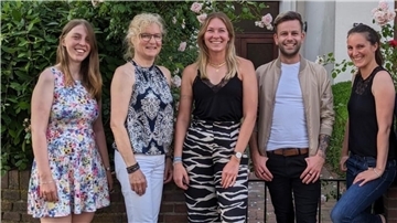 Juliana Renken, Iris Nordhausen, Tanja Grote, Marvin Eilers und Anja Schwiertz (von links) gehören zum neuen Team der Fachstelle Sucht in der Wesermarsch.