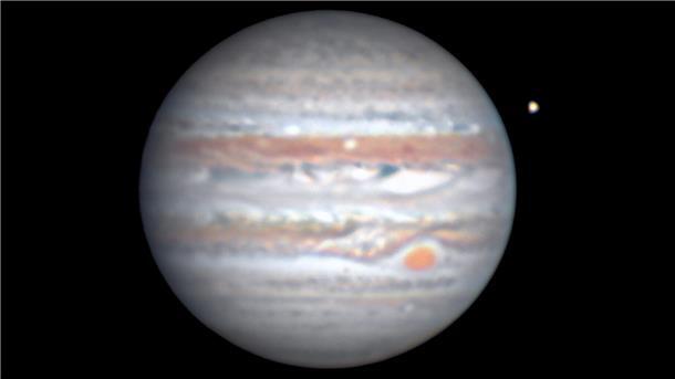 Es ist der Jupiter zu sehen