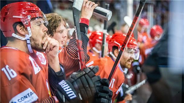 Spieler der Eishockeymannschaft Fischtown Pinguins.
