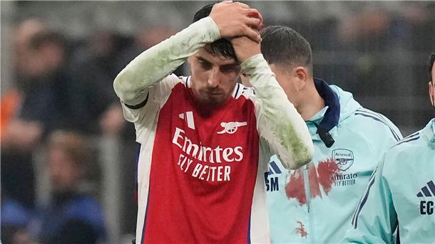Kai Havertz erlebte einen schmerzhaften Champions-League-Abend mit dem FC Arsenal