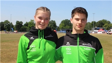 Kaja Suhrhoff und Lasse Daut (beide TSV Wehdel) holten auf den Landesmeisterschaften in Braunschweig jeweils eine Bronzemedaille.