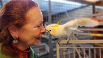 Margrit Reinhardt, Papageienstation Hoope (Landkreis Cuxhaven)