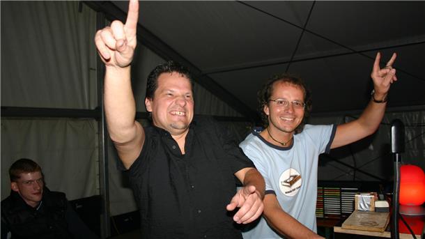 Die Wilstedter DJs Kalle und Matze 