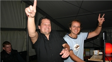 Die Wilstedter DJs Kalle und Matze 
