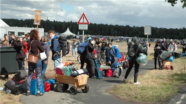 Kann los gehen: Etwa die Hälfte Hurricanebesucher reiste in den vergangenen Jahren am Tag vor dem Festivalbeginn an. Das wird voraussichtlich auch dieses Mal so sein.