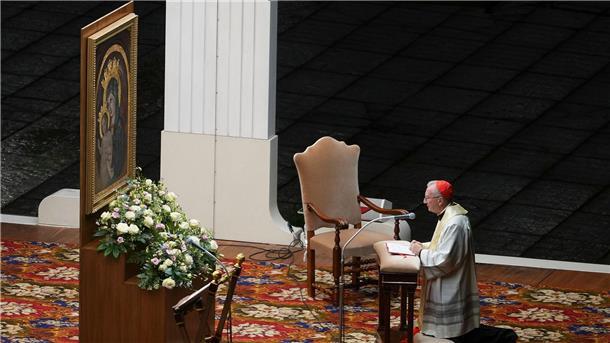 Kardinalstaatssekretär Parolin kümmert sich derzeit um das Tagesgeschäft im Vatikan (Archivbild). 