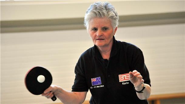 Karin Flemke fährt schon seit vielen Jahren zu internationalen Senioren-Tischtennisturnieren.