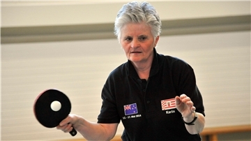 Karin Flemke fährt schon seit vielen Jahren zu internationalen Senioren-Tischtennisturnieren.