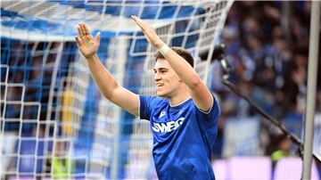 Karlsruhe jubelt spät - hier beim Ausgleich durch Marcel Beifus.