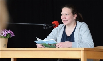 Karolin Alpers von der KGS Sittensen machte das Rennen im Bereich der 9. bis 13. Klassen.