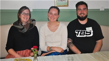 Kathrin Beushausen (von links), Franziska Feldmann und Ole Neumann.
