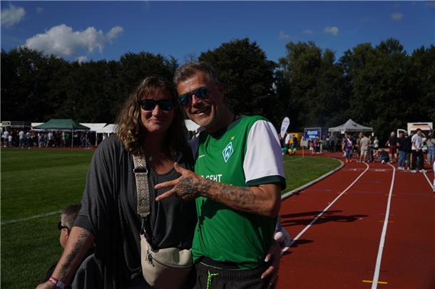 Katja und Tobias Vollmers freuen sich auf das Spiel.