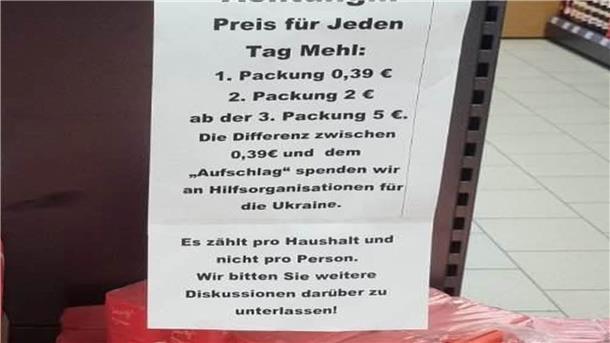 Kaum noch Mehl gibt es für die Kunden in vielen Lebensmittelmärkten. Das liegt bestimmt an der spontanen Back-Lust und die muss jetzt bezahlt werden.