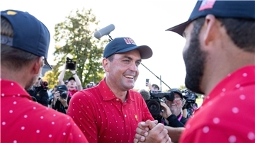 Keegan Bradley ist der Kapitän des Ryder-Cup-Teams der USA. (Archivbild)