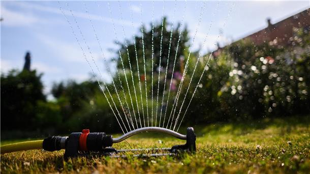 Keine gute Idee: Den Rasen mit Trinkwasser zu bewässern.