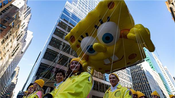 Keine Thanksgiving-Parade ohne Spongebob.