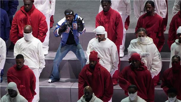 Kendrick Lamar lieferte die Show in der Halbzeit.