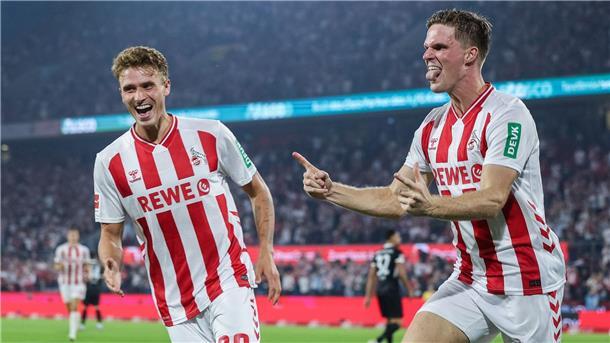 Bundesliga-Traumstart: Köln lässt Freiburg keine Chance Kölns Marius Bülter bejubelt sein Tor zum 2:0.