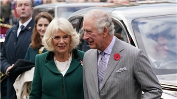 König Charles III. und Königsgemahlin Camilla bei ihrem Besuch in York, wo es zu dem Zwischenfall kam.
