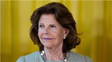 Königin Silvia von Schweden bei der Eröffnung des Childhood-Hauses in München.