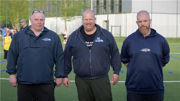 Können mit den Seahawks beruhigt in die Sommerpause gehen (von links): Frank „Tiny“ Schulz; Mike Böhlken und Marco Monsees.