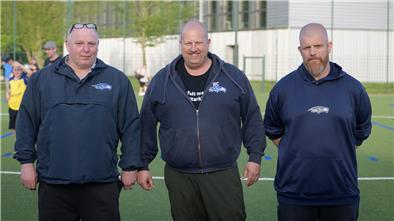 Können mit den Seahawks beruhigt in die Sommerpause gehen (von links): Frank „Tiny“ Schulz; Mike Böhlken und Marco Monsees.