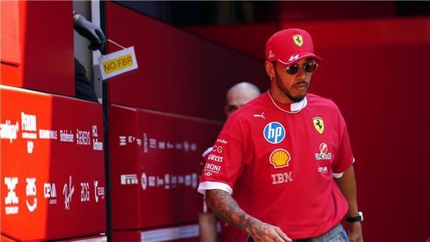 Seelenmassage in Imola: Hamilton und der Sorgenfall Ferrari Kommt mit Ferrari nicht in Fahrt: Rekordweltmeister Lewis Hamilton.