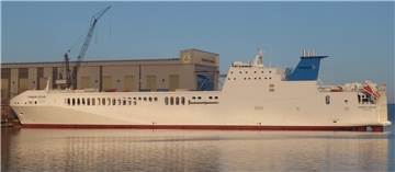 Kommt nach Bremerhaven: Neubau „Tennor Ocean“. In Auftrag gegeben wurde das Schiff von IVP Ship Invest.