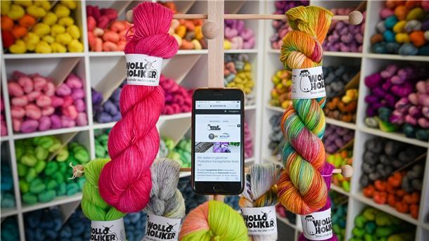 Ladenlokal und E-Commerce – für Wolloholiker ein ideales Paar.