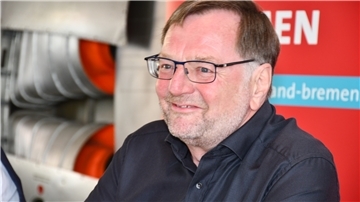 Porträt vom SPD-Landesvorsitzenden. 