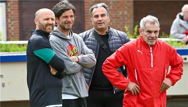 Legenden unter sich beim Yesterday Cup (von links): Lars Toborg, Rouven Brandt, Mehmet Dogan und Claus Wachaczewsky.
