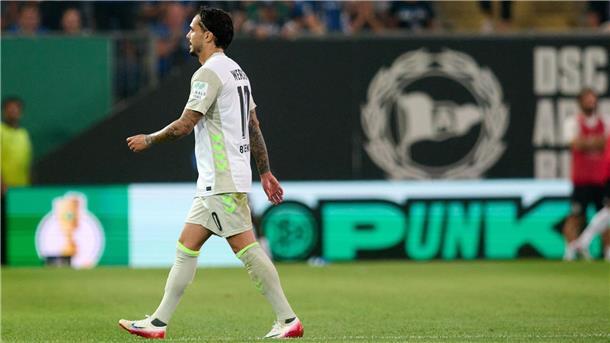 Bielefeld wird für Bremen erneut zum Pokalschreck Leonardo Bittencourt flog vom Platz.