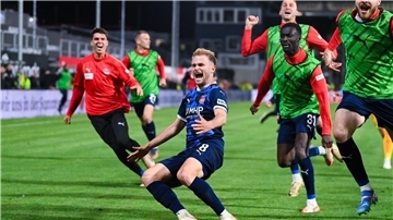 Leonardo Scienza ist in der Relegation Heidenheims Matchwinner. 