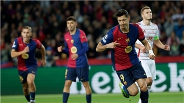 Lewandowski blieb vom Punkt gewohnt eiskalt.