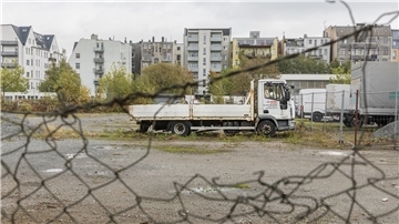 LG Nord Gerüstbau ist kurz vor der Insolvenz noch in die Dieselstraße umgezogen. Das Bild zeigt das alte Gelände „Am Gitter“.