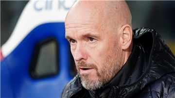 Liegt mit Manchester United in England nur auf dem zwölften Platz: Trainer Erik ten Hag.
