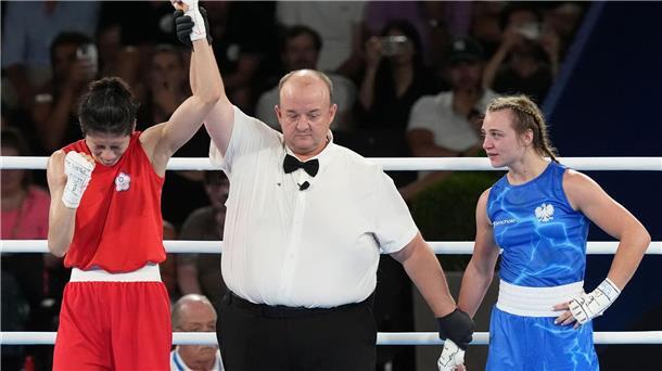 Nach Khelif gewinnt auch Lin im Boxen Olympia-Gold Lin Yi-ting aus Taiwan (l) holt sich Olympia-Gold im Boxen.
