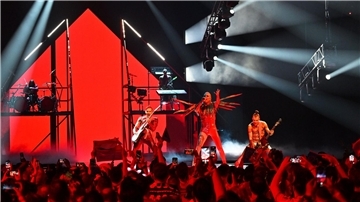 Lord Of The Lost beim ESC-Finale in Liverpool.