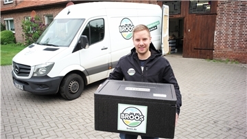 Maarten Heins ist einer der Gründer von Bröös in Rockstedt bei Zeven – ein Lieferdienst für regionale Lebensmittel.