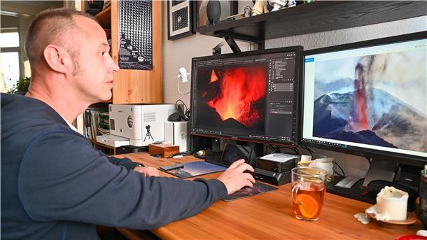 Maceij Libert hat den Vulkanausbruch auf La Palma in Bildern festgehalten.