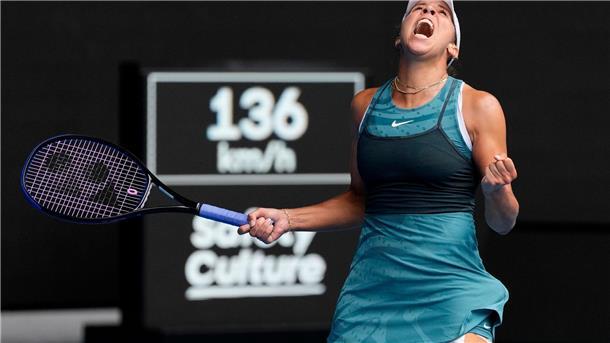 Madison Keys feiert einen großen Erfolg bei den Australian Open