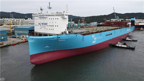 Maersk-Containerfrachter mit Methanolantrieb
