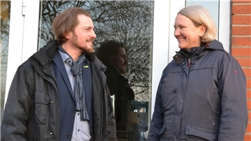 Malte Wilkens und Birgit Wiesner, das Sprecher-Duo des Grüne-Ortsverbandes Zeven